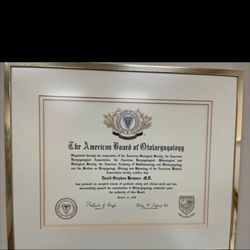 Fox Valley Ear Nose & Throat Associates Sc - Dr Hemmer Board certificate