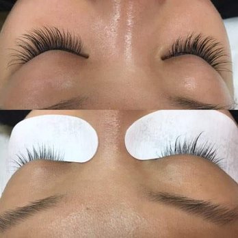 Beautiful Brows Threading Salon - individual Lashes before and after:) - Waxing Near Me - Bronx, New York