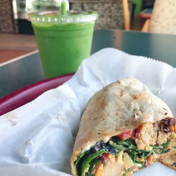 What's In Your Cup Cafe - PHENOMENAL Kale-yeah smoothie and SW wrap - Juice Bars & Smoothies Near Me - Ypsilanti, Michigan