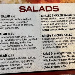 B & J Bar and Grill - Menu
