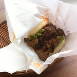 Mos Burger - Kimchi Beef Yakiniku Rice Burger: $5.50