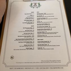 Gruit - Bar menu