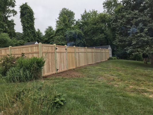 Fence installation - This beautiful fence was done in August, to enclose a pool.
