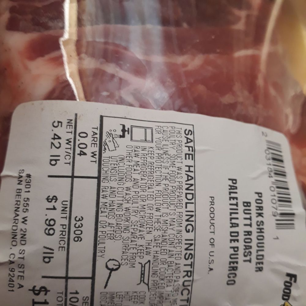 Food4Less - Pork shoulder butt roast - Grocery Near Me - San Bernardino, California Food4Less - Pork shoulder butt roast - Grocery Near Me - San Bernardino, California