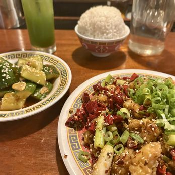 Kwei Fei - basket case mocktail, cucumber apps, La Zi Ji - Chinese Near Me - Charleston, South Carolina Kwei Fei - basket case mocktail, cucumber apps, La Zi Ji - Chinese Near Me - Charleston, South Carolina