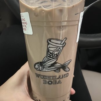 Wushiland Boba - Ovaltine w/ Mini Pearls - Coffee & Tea Near Me - Arcadia, California