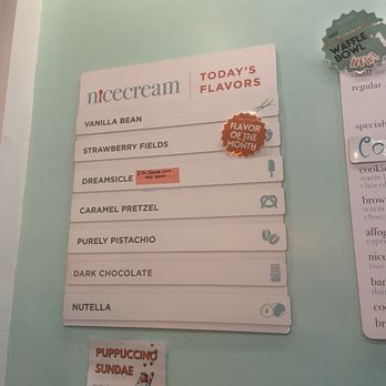 Nicecream - Menu - Ice Cream & Frozen Yogurt Near Me - Arlington, Virginia