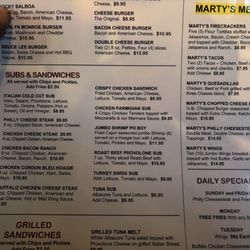 4th Street Pub - Menu