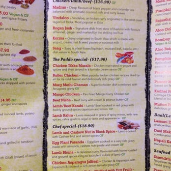 Paddington Curry House - Menu - Indian Near Me - Paddington, QLD
