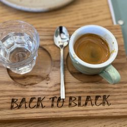 Back to Black - Double espresso with still water