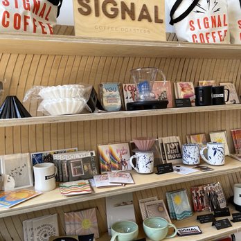 SIGNAL Coffee Roasters - Things for sale inside Signal Coffee Roasters in Alameda. - Coffee & Tea Near Me - Alameda, California SIGNAL Coffee Roasters - Things for sale inside Signal Coffee Roasters in Alameda. - Coffee & Tea Near Me - Alameda, California