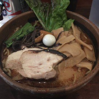 Ramen Dojo - Garlic Pork ramen with medium spice. Extra noodles. - Ramen Near Me - San Mateo, California Ramen Dojo - Garlic Pork ramen with medium spice. Extra noodles. - Ramen Near Me - San Mateo, California