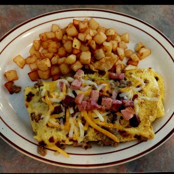 Riverside Cafe - Meat Lovers Omelet - Diners Near Me - Muncie, Indiana