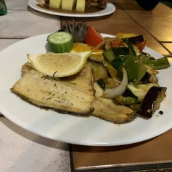 Penzion Na Vyhlídce - Traditional Czech dish with fresh trout and roasted vegetables