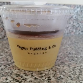 Vegan Pudding - Vanilla pudding with caramel sauce. - Desserts Near Me - Vancouver, British Columbia