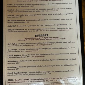 Warren House Pub - Menu - American Near Me - Cannon Beach, Oregon
