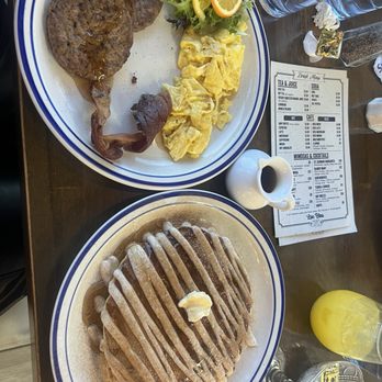 Lac Bleu Brunch Cafe - Classic breakfast with cinnamon roll sweetener or pancakes - Breakfast & Brunch Near Me - Arlington, Texas Lac Bleu Brunch Cafe - Classic breakfast with cinnamon roll sweetener or pancakes - Breakfast & Brunch Near Me - Arlington, Texas