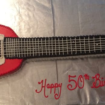 The Pastry Palace - a guitar shaped cake - Bakeries Near Me