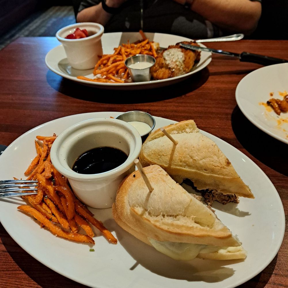Houlihan's - Prime Rib French Dip Stuffed Chicken Breast - Bars Near Me - Lee's Summit, Missouri