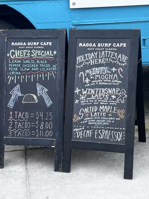 Menu photo 2 Ragga Surf Cafe St. Augustine, FL