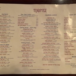 Menu Menu