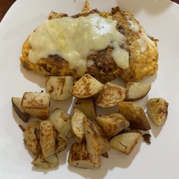 My well done chorizo and eggs omelette My well done chorizo and eggs omelette