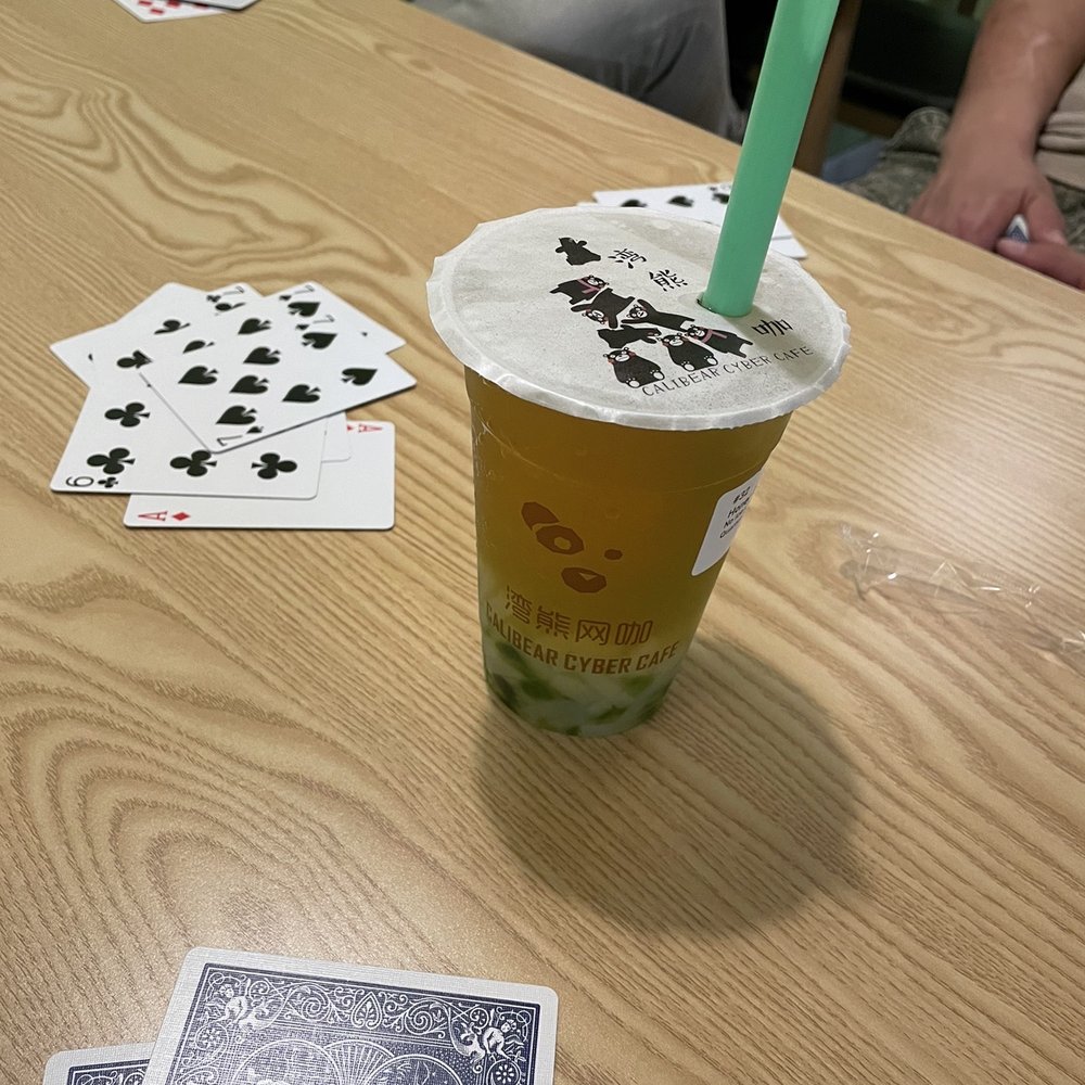 Calibear Cyber Cafe - Fruit tea with jelly. - Bubble Tea Near Me - Sunnyvale, California