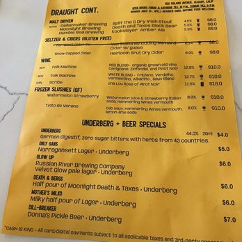 Pretty Things - Menu - Beer Bar Near Me - Albany, California Pretty Things - Menu - Beer Bar Near Me - Albany, California