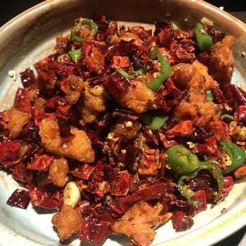 Uluh - Chili "chicken" - nothing but chili and greasy fried chicken fat - Tea Rooms Near Me - New York, New York Uluh - Chili "chicken" - nothing but chili and greasy fried chicken fat - Tea Rooms Near Me - New York, New York