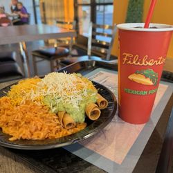 Filibertos - Taquitos plate