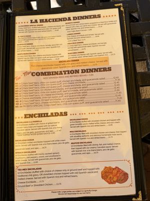 Menu photo 1 La Hacienda Houston, TX