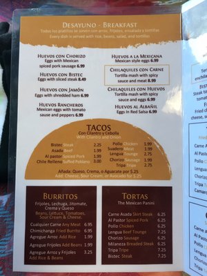 Menu photo 6 Su Taqueria Thaly’s Chicago, IL