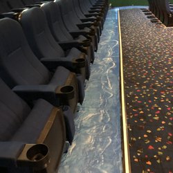 Showland Cinema - Another look at our beautiful blue swirl epoxied floors in the theatres that were thoroughly cleaned before the floor was treated.