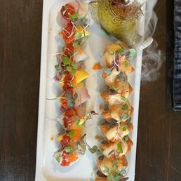 Double salmon roll & Autumn Leaves Roll Double salmon roll & Autumn Leaves Roll
