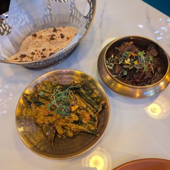 Kankana - Okra, goat curry, tandoori roti - Indian Near Me - Kirkland, Washington Kankana - Okra, goat curry, tandoori roti - Indian Near Me - Kirkland, Washington