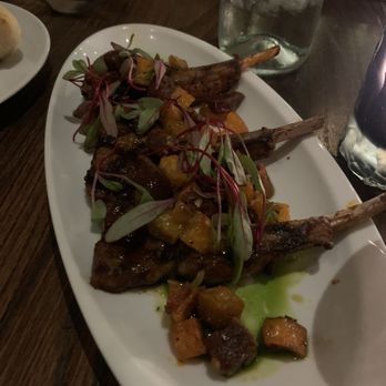 Watertable - Grilled Baby Lamb Chops* - New American Near Me - Huntington Beach, California Watertable - Grilled Baby Lamb Chops* - New American Near Me - Huntington Beach, California