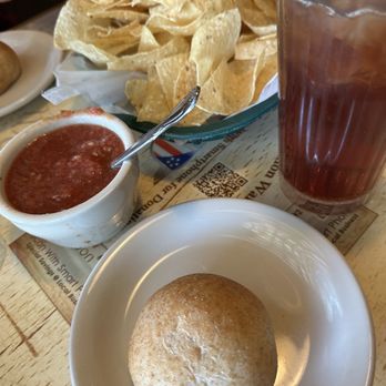 Billy Gene's Restaurant - Chips and salsa.  Chips are fresh and nice but the salsa is meh. - New American Near Me - Kerrville, Texas