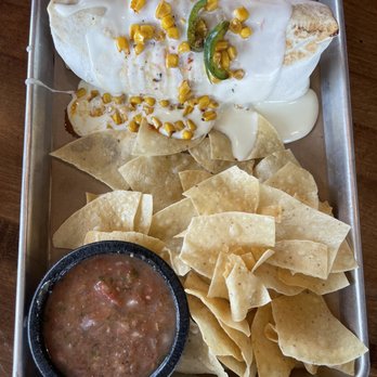 P.S. Taco - Belly of the Beast Burrito with queso, highly recommend. - Tacos Near Me - Saraland, Alabama