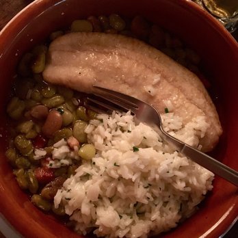 Saltus River Grill - Grilled flounder with rice and beans - Sushi Bars Near Me - Beaufort, South Carolina Saltus River Grill - Grilled flounder with rice and beans - Sushi Bars Near Me - Beaufort, South Carolina