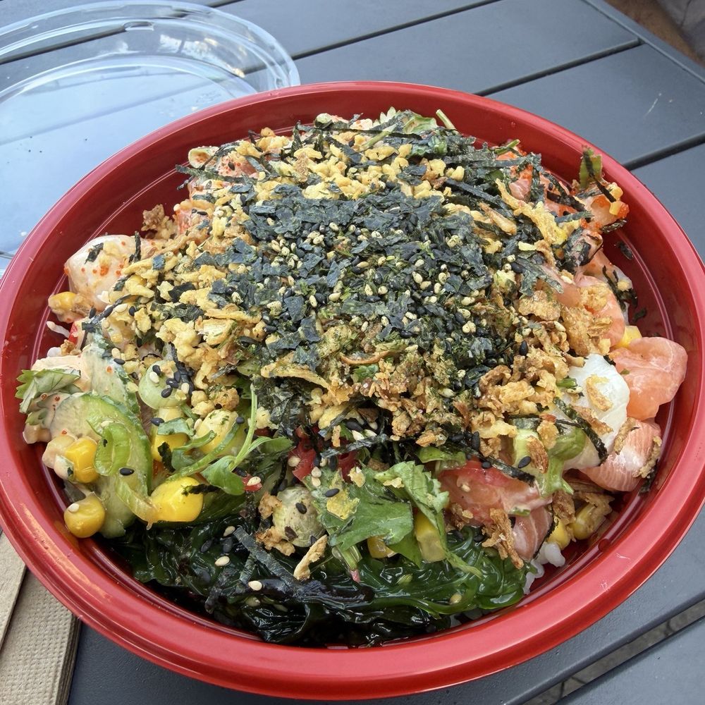 Poke Rainbow - Medium Poke Bowl - Poke Near Me - Redondo Beach, California Poke Rainbow - Medium Poke Bowl - Poke Near Me - Redondo Beach, California