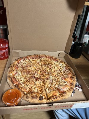 Photo of Pizza X - Bloomington, IN, US. Grilled Chicken Pizza