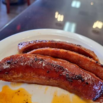 Country Waffles - three sausages on a plate - Breakfast & Brunch Near Me - San Diego, California Country Waffles - three sausages on a plate - Breakfast & Brunch Near Me - San Diego, California