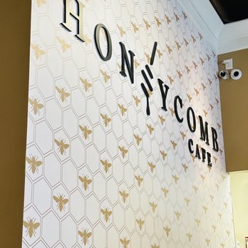 Honeycomb Cafe - Wall near bar area - New American Near Me - Belmont, North Carolina