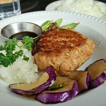 Cafe de l'Orangerie - Oroshi Ponzu Hamburger with Rice ($10.95) - Japanese Near Me - Vancouver, British Columbia Cafe de l'Orangerie - Oroshi Ponzu Hamburger with Rice ($10.95) - Japanese Near Me - Vancouver, British Columbia
