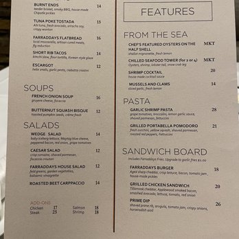 Farraddays Steakhouse - Menu - Steakhouses Near Me - Pompano Beach, Florida Farraddays Steakhouse - Menu - Steakhouses Near Me - Pompano Beach, Florida