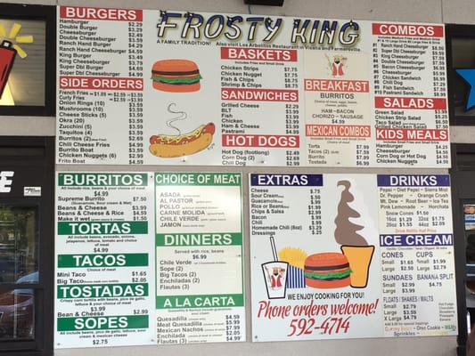 Menu photo 8 Frosty King Exeter, CA