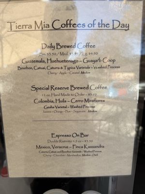 Menu photo 7 Tierra Mia Coffee Pasadena, CA Menu photo 7 Tierra Mia Coffee Pasadena, CA
