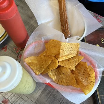 El Angel - Vanilla churro, excellent free chips!! - Mexican Near Me - Palatine, Illinois El Angel - Vanilla churro, excellent free chips!! - Mexican Near Me - Palatine, Illinois