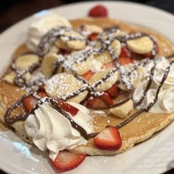 Carmela's on the Extension - Pancake with strawberry, banana and Nutella
