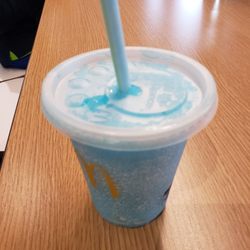 Blue raspberry fanta slush